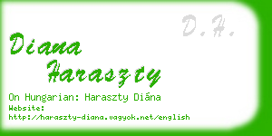 diana haraszty business card